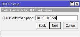 Настройка гостевой WiFi в MikroTik, определение подсети для DHCP сервера